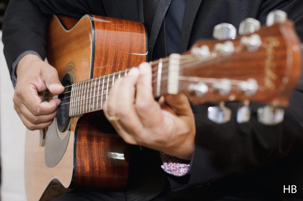 Violão tocado ao vivo em casamento